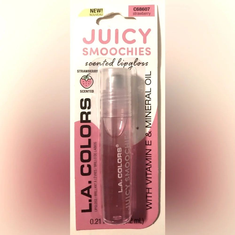 3pk‎ flavored vitamin E lipgloss strawberry grape coconut orange watermelon mint